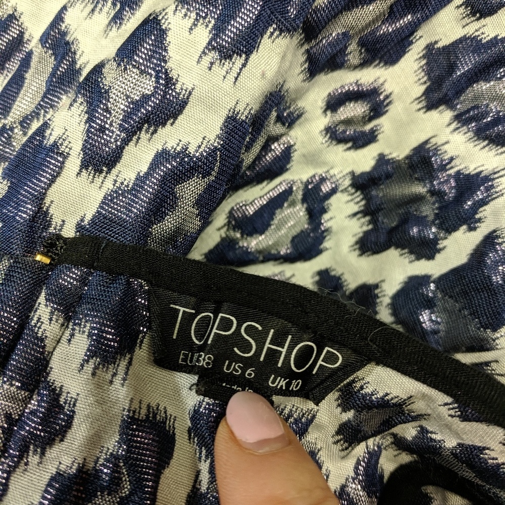 Top Shop Leopard Fit & Flare Dress - Picture 7 of 7